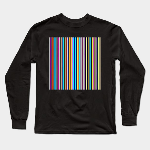 Colotful Stripes Pattern Long Sleeve T-Shirt by Uniman